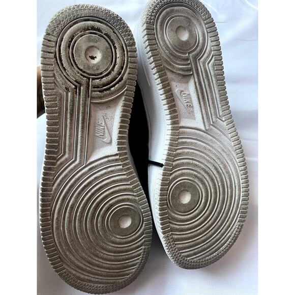 Nike Air Force 1 AF1 Black Olive Brown Green White Sole Size Youth 4 - Picture 7 of 10